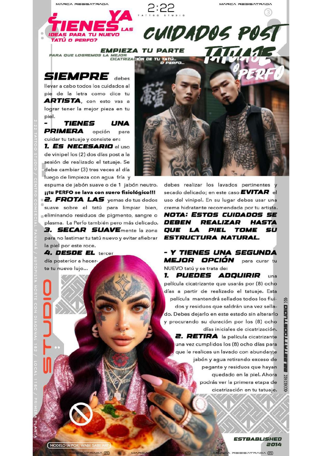 Cuidados post tatuaje